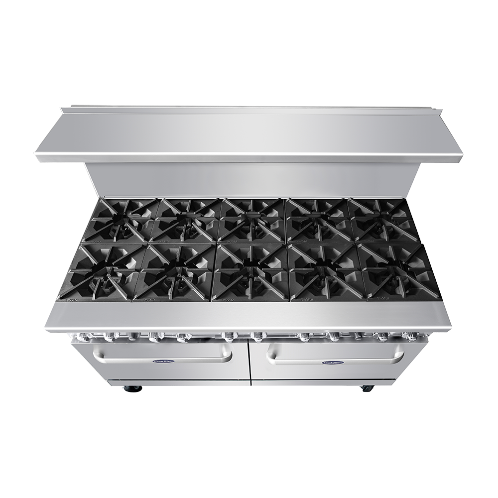 Atosa AGR-10B — 60″ Gas Range with Ten (10) Open Burners