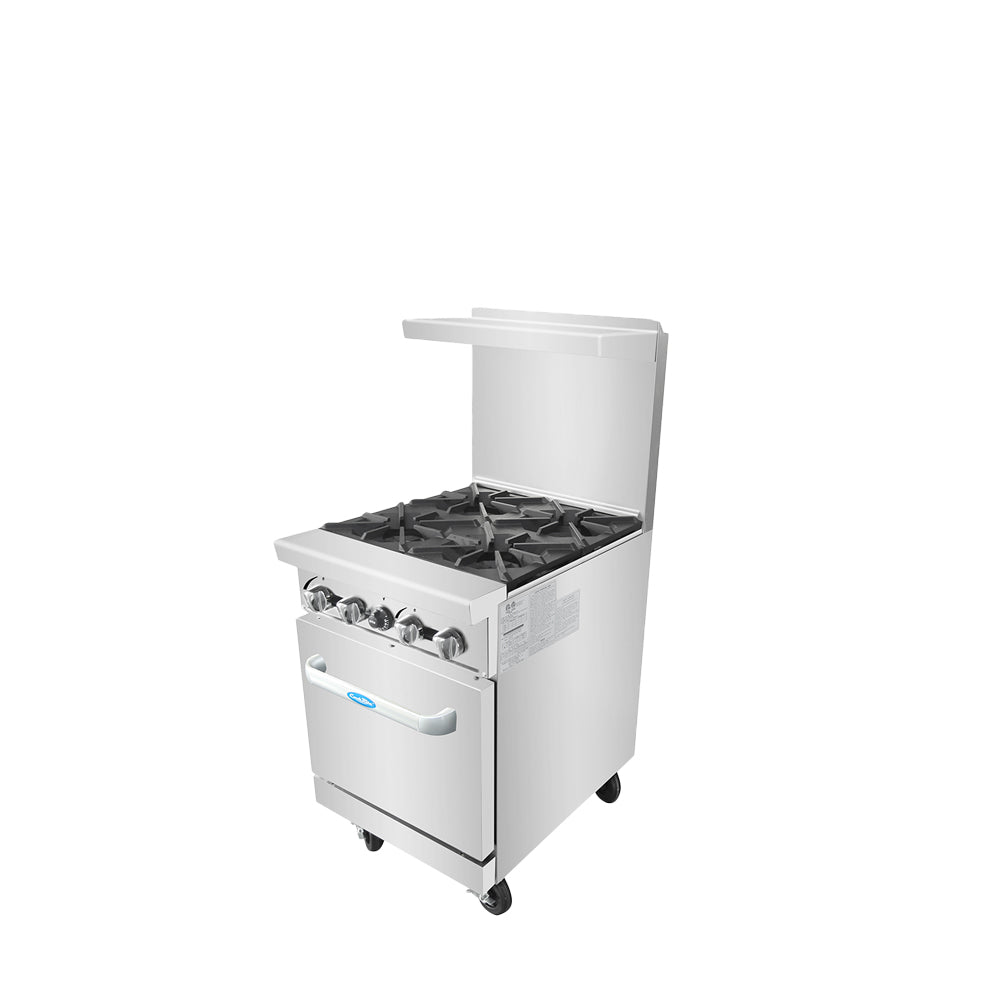 Atosa AGR-4B — 24″ Gas Range with Four (4) Open Burners