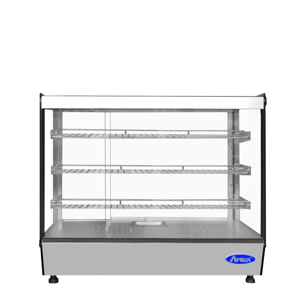 Atosa CHDS-53 — Countertop Heated Square Display Case (5.3 cu ft)