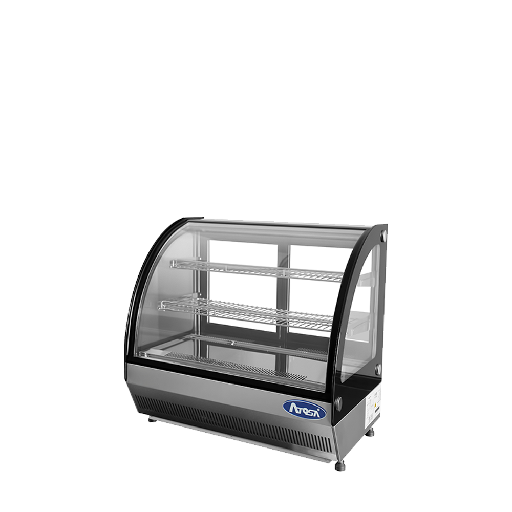 Atosa CRDC-35 — Countertop Refrigerated Curved Display Case (3.5 cu ft)