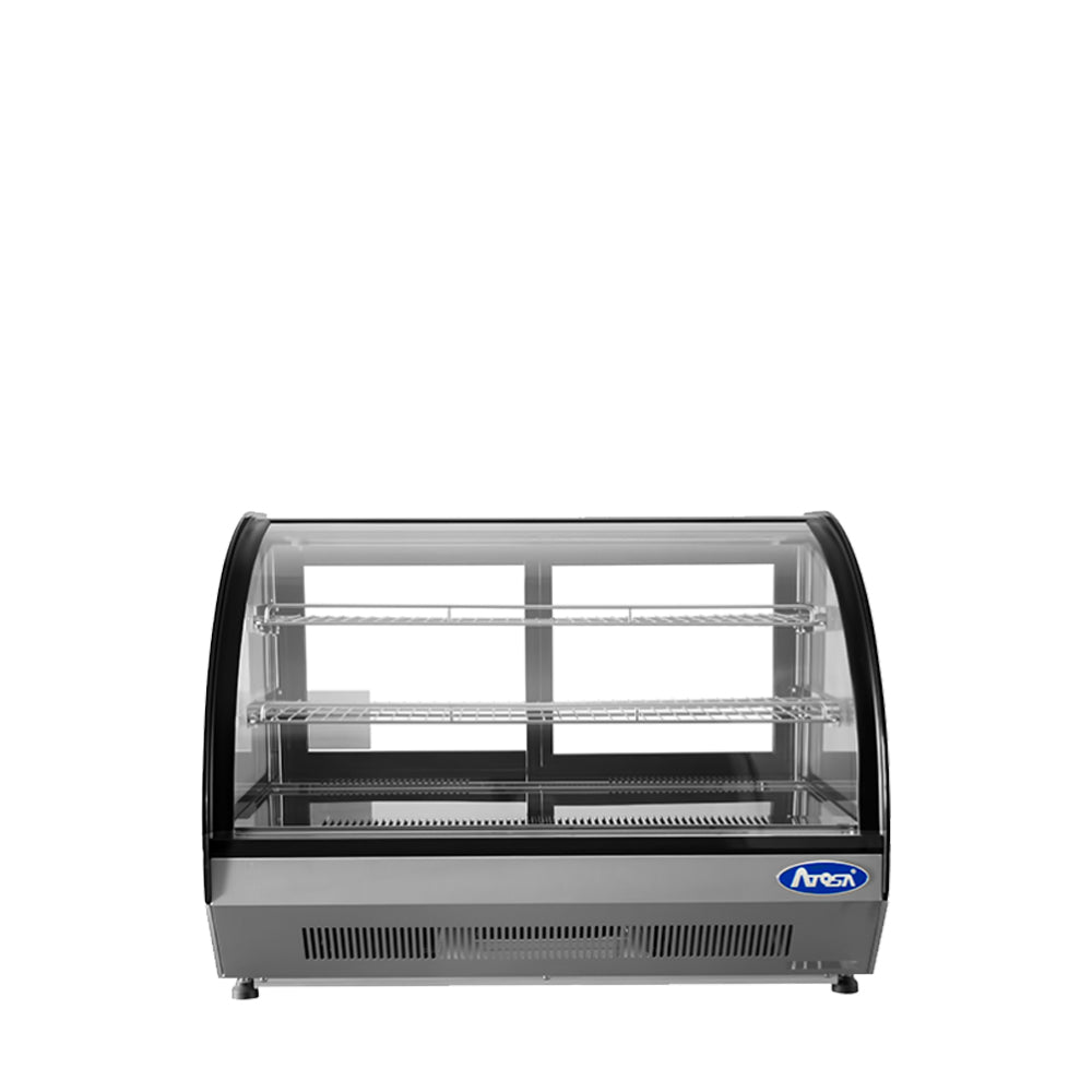 Atosa CRDC-46 — Countertop Refrigerated Curved Display Case (4.6 cu ft)