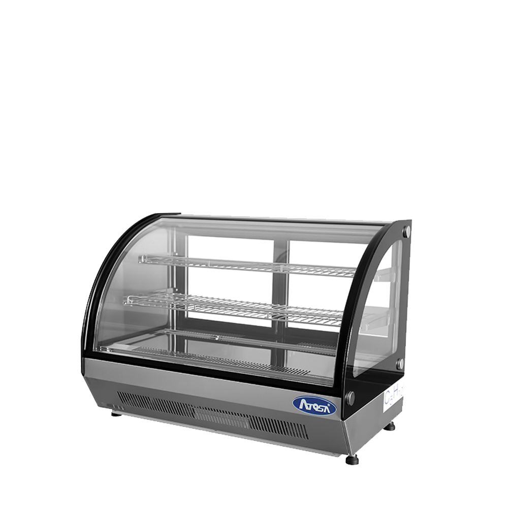 Atosa CRDC-46 — Countertop Refrigerated Curved Display Case (4.6 cu ft)