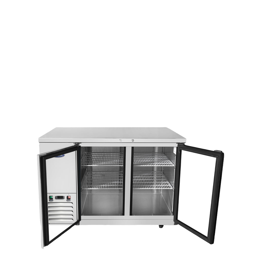 Atosa MBB59GGR — 59″ Back Bar Cooler with Glass Doors