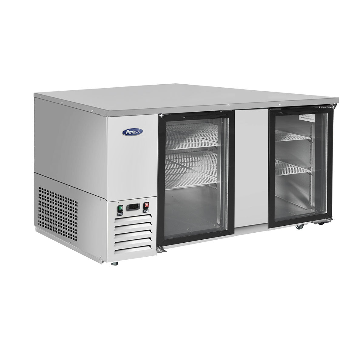 Atosa MBB69GGR — 69″ Back Bar Cooler with Glass Doors