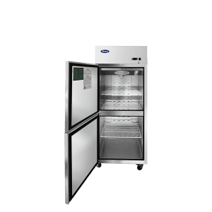 Atosa MBF8007GRL — Top Mount Two (2) Divided Door Reach-in Freezer, Left-hand Hinge