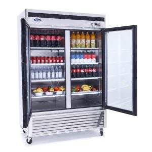 Atosa MCF8707GR — Two (2) Glass Door Merchandiser Cooler