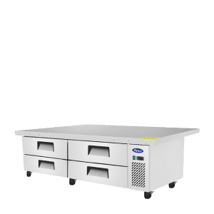 Atosa MGF8454GR — 76″ Refrigerated Chef Base, Extended Top