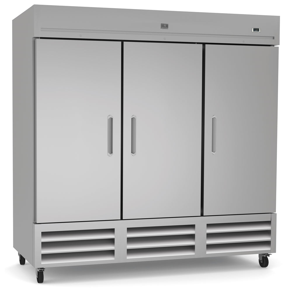 Kelvinator Refrigeration Equipment 3-Door Full Height Refrigerator 81" Long