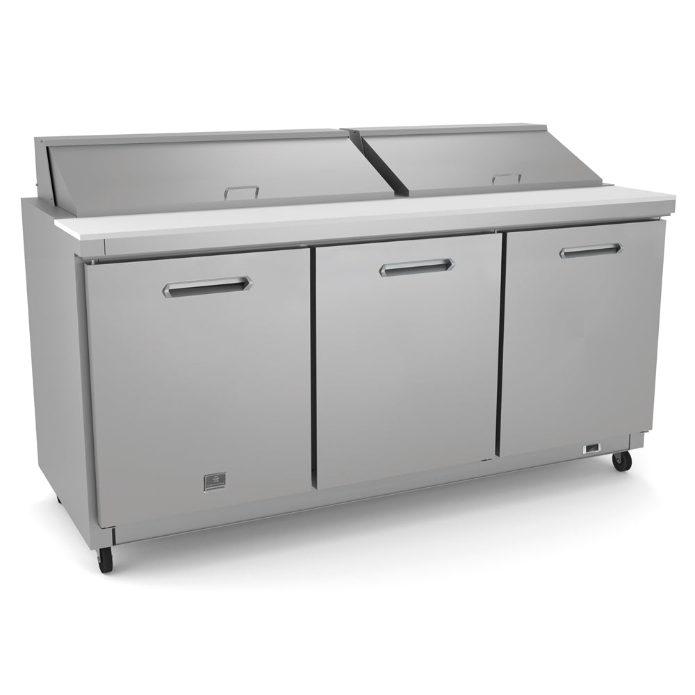 Kelvinator Refrigeration Equipment 3-Door Sandwich/Salad Prep Table 70" Long 18-1/6 Pan