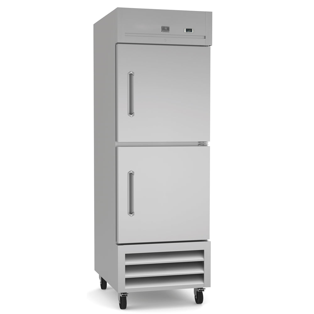Kelvinator Refrigeration Equipment 2-Half Door Full Height Refrigerator 27" Long