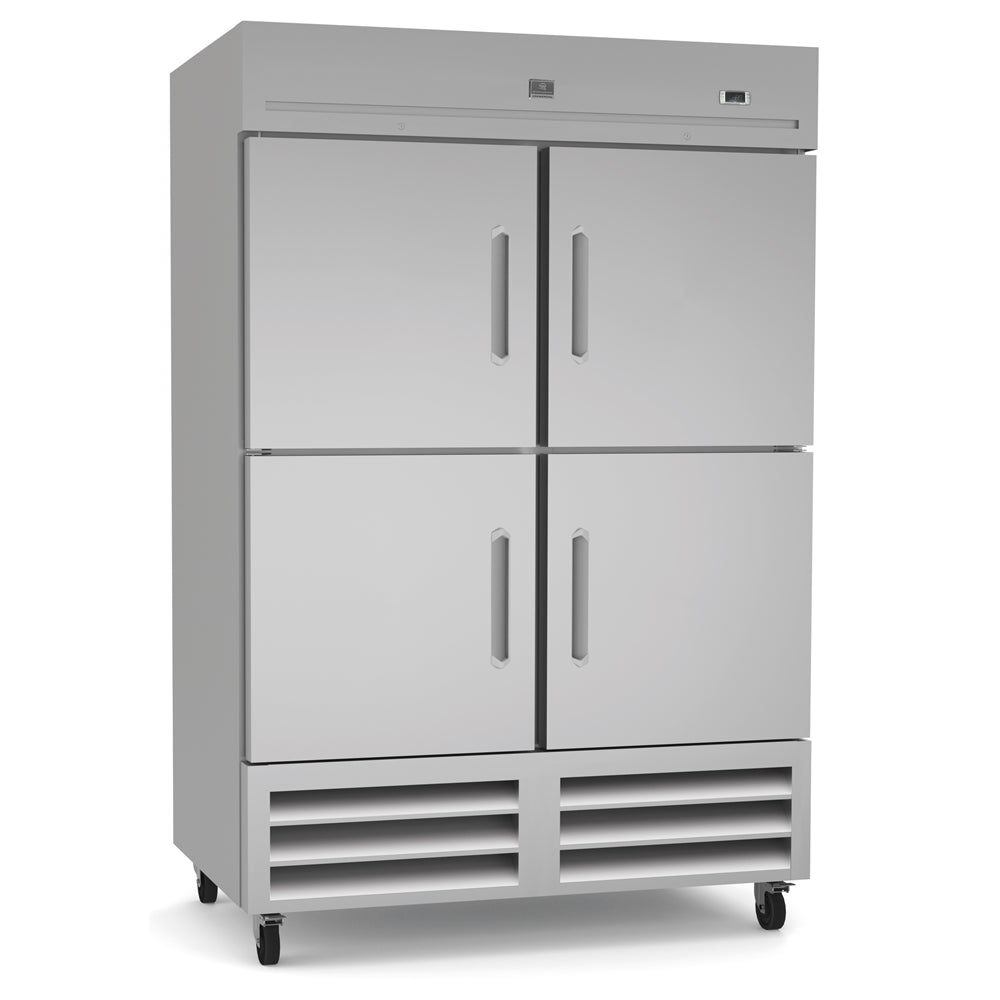 Kelvinator Refrigeration Equipment 4-Half Door Full Height Refrigerator 54" Long