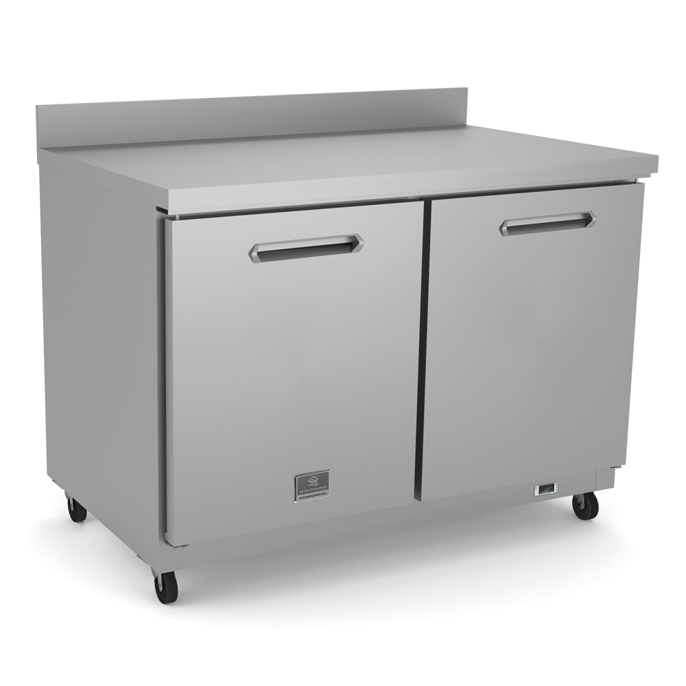 Kelvinator Refrigeration Equipment 2-Door Work Top Freezer 48" Long