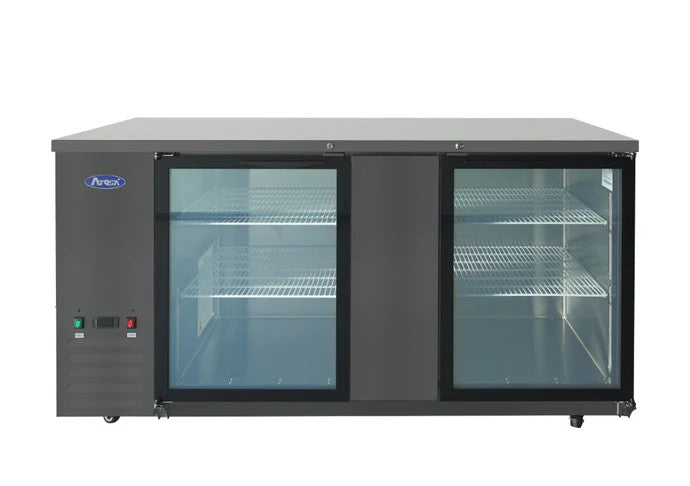 Back Bar cooler with glass doors