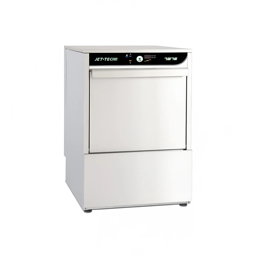 Jet Tech 727-E High Temp Rack Undercounter Glass Washer w/ 30 Racks/hr Capacity - Built-in Booster, 208v/1ph
