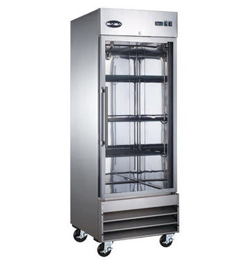 Saba Corpusa ST-23RG Glass Door Reach-In Refrigerator, Stainless Steel (1-Door)