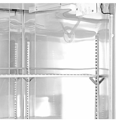 Saba Corpusa ST-23RG Glass Door Reach-In Refrigerator, Stainless Steel (1-Door)