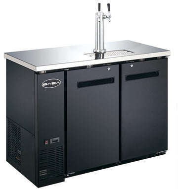 Saba SDD-24-48 Direct Draw Beer Dispenser – 48" Commercial Stainless Steel Draft Beer Cooler