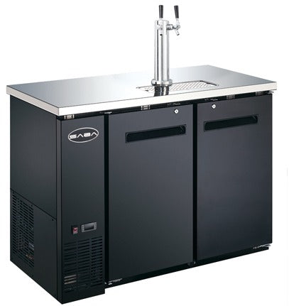 Saba SDD-24-48 Direct Draw Beer Dispenser – 48" Commercial Stainless Steel Draft Beer Cooler