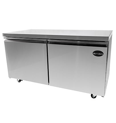 Saba SUC-60R Under-Counter Refrigerator – 15 Cu.Ft Stainless Steel Commercial Unit