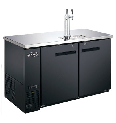 Saba SDD-27-58 Direct Draw Beer Dispenser – 58" Commercial Stainless Steel Draft Beer Cooler