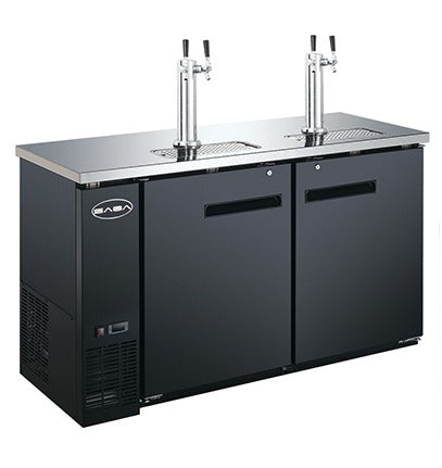 Saba SDD-24-60 Direct Draw Beer Dispenser – 60" Commercial Stainless Steel Draft Beer Cooler