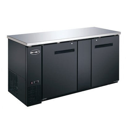 Saba SBB-27-69B Door Back Bar Cooler – 69" Commercial Refrigerated Display Unit