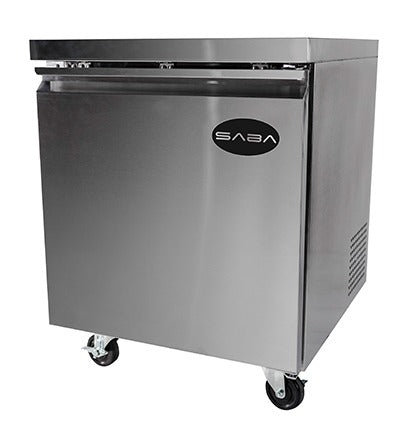 Saba SUC-27F Under-Counter Freezer – 6.3 Cu.Ft Stainless Steel Commercial Unit