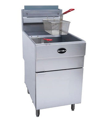 SABA GF85-P Gas Floor Fryer – 150,000 BTU, Propane, Stainless Steel, Thermostatic Control