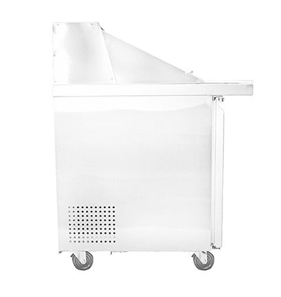 Saba Corpusa SPS-60-24M Mega-Top Sandwich/Salad Prep Table – 60-1/4" Stainless Steel Station with 24 Pans & 15 Cu. Ft. Storage