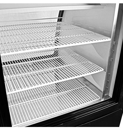 SABA Deli Case SCGG-78 – Gravity Coil Refrigeration, Curved Glass Display, Adjustable Shelves