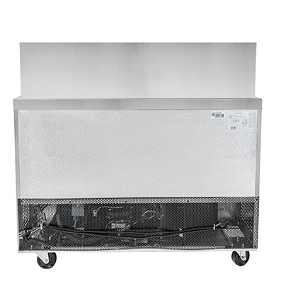 Saba Corpusa SPS-48-18M Mega-Top Sandwich/Salad Prep Table – 46-3/4" Stainless Steel Station with 18 Pans & 9.5 Cu. Ft. Storage