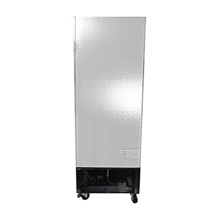 Saba Corpusa ST-23FG 1-Door Glass Door Reach-In Freezer – Stainless Steel, 23 Cu. Ft., Digital Temperature Control, Heavy Duty Casters