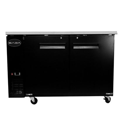 Saba SBB-27-58B  Door Back Bar Cooler – 58" Commercial Refrigerated Display Unit