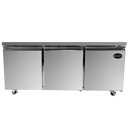 Saba SUC-72R Under-Counter Refrigerator – 15.5 Cu.Ft Stainless Steel Commercial Unit