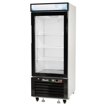 Migali C-10RM-HC 24 1/4" Competitor Series® One Section Glass Door Merchandiser - (1) Right Hinge Door, White, 115v