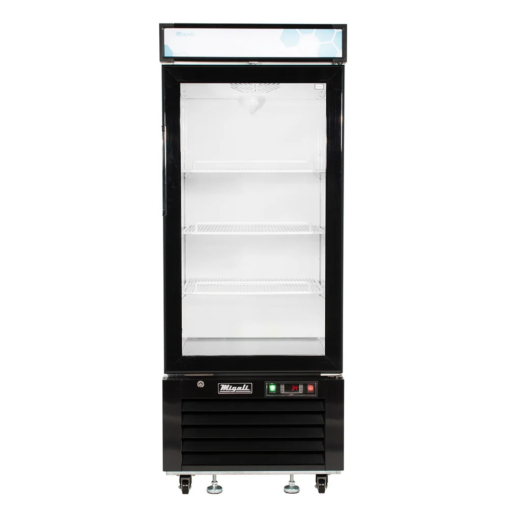 Migali C-10RM-HC 24 1/4" Competitor Series® One Section Glass Door Merchandiser - (1) Right Hinge Door, White, 115v