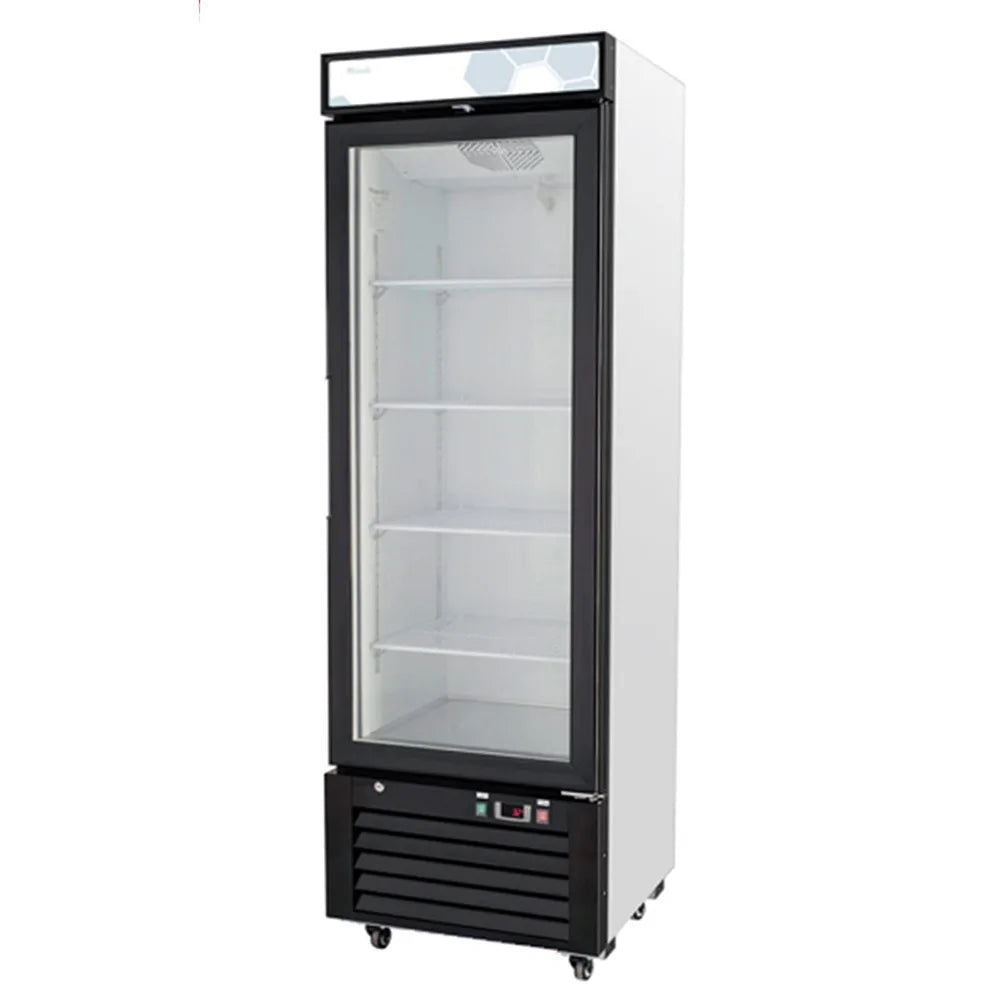 Migali C-12RM-HC 24 1/4" Competitor Series® One Section Glass Door Merchandiser - (1) Right Hinge Door, White, 115v