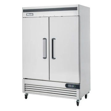 Migali C-2RB-HC 54 2/5" Two Section Reach In Refrigerator, (2) Left/Right Hinge Solid Doors, 115v