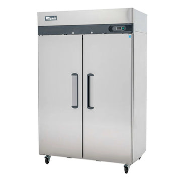 Migali C-2R-HC 51 7/10" Two Section Reach In Refrigerator, (2) Left/Right Hinge Solid Doors, 115v