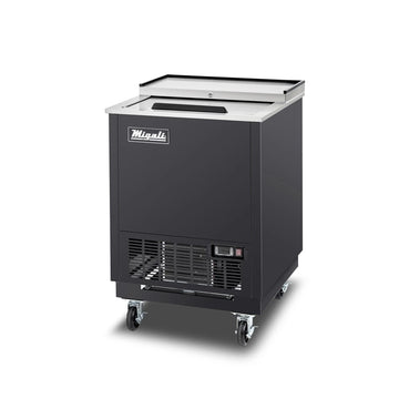Migali C-GF25-HC 1 Section Competitor Series® Glass Chiller w/ 73 Mug Capacity - Black, 115v