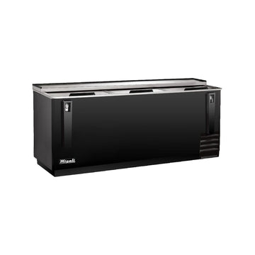 Migali C-HBC95-HC 95" Forced Air Bottle Cooler - Holds (900) 12 oz Bottles, Lid Locks, 115v