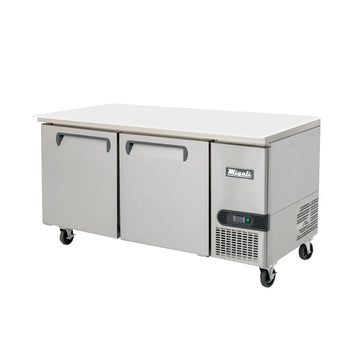 Migali C-RWT67-HC 67" Competitor Series® Worktop Refrigerator w/ (2) Sections & (2) Doors, 115v