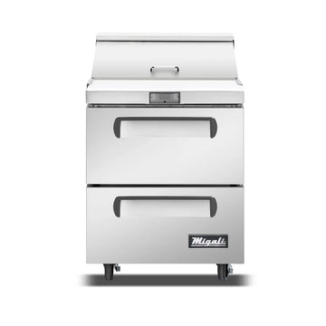 Migali C-SP27-8-D-HC 27 3/5" Competitor Series® Sandwich/Salad Prep Table w/ Refrigerated Base, 115v