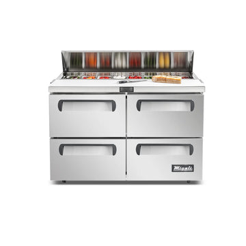 Migali C-SP48-12-D-HC 48 3/10" Competitor Series® Sandwich/Salad Prep Table w/ Refrigerated Base, 115v