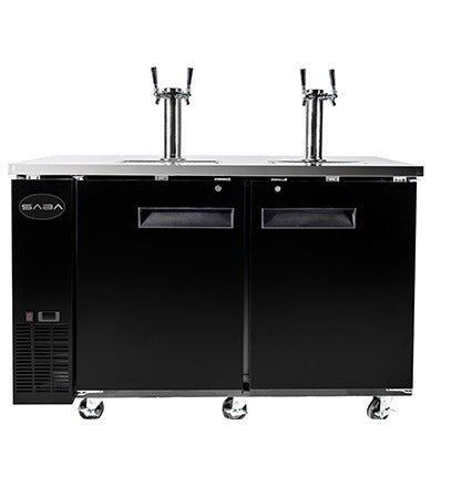Saba SDD-24-60 Direct Draw Beer Dispenser – 60" Commercial Stainless Steel Draft Beer Cooler