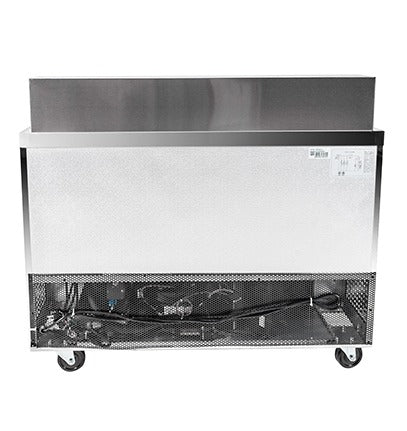 Saba Corpusa SPS-48-12 Refrigerated Food Prep Table – 46-3/4" Length, 12-Pan Capacity, Stainless Steel, 9.7 Cu. Ft. Storage