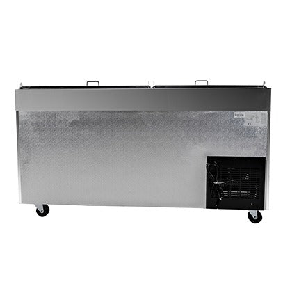 Saba Corpusa SSP-67-9 Pizza Prep Table – Stainless Steel, 16.9 Cu. Ft., Analog Temperature Control, Self-Closing Door