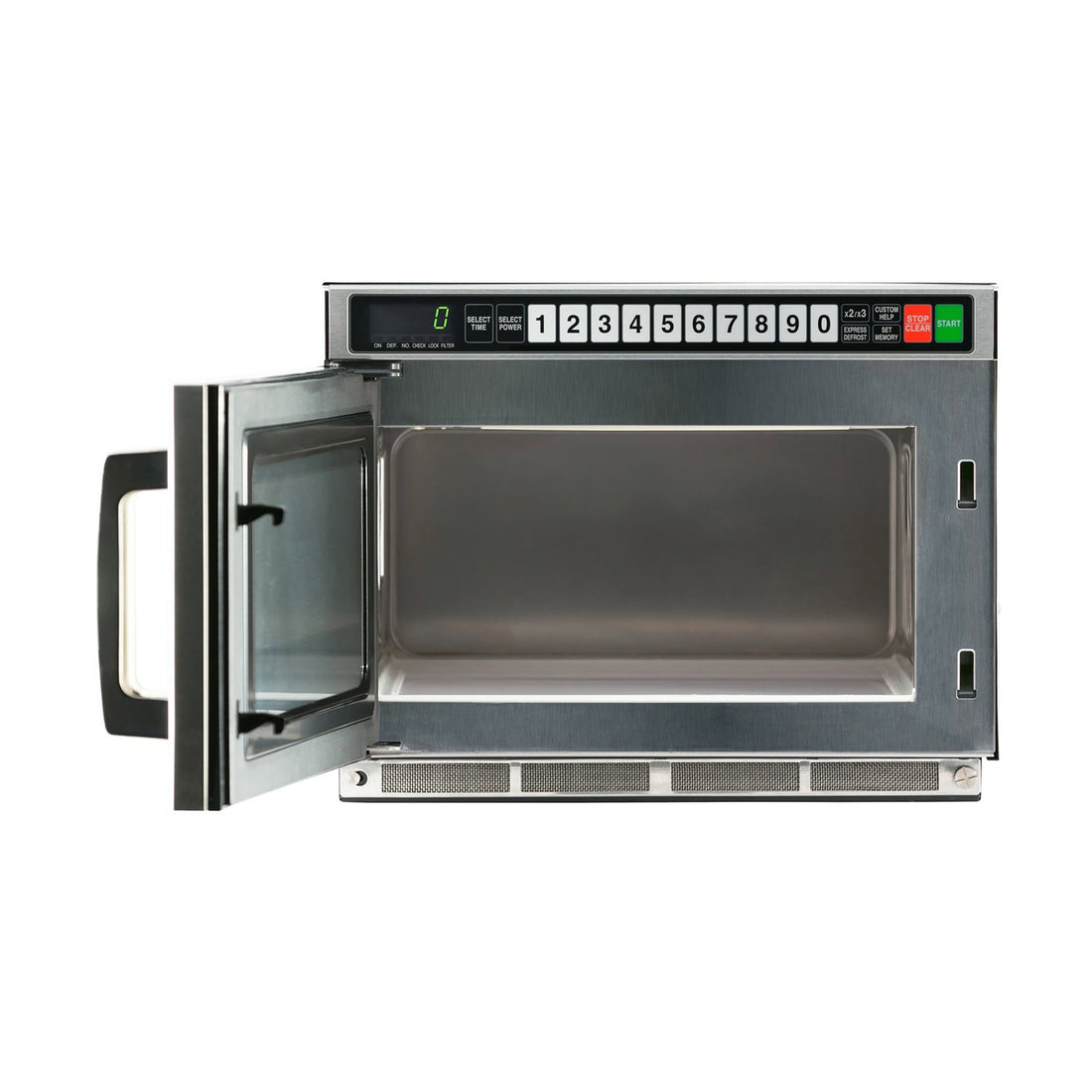 Sharp RCD1200M Twin Touch Heavy-Duty Commercial Microwave – 1200W, 0.75 Cu. Ft., 100 Memories