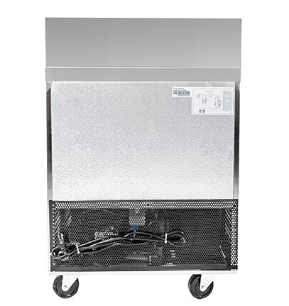 Saba Corpusa SPS-27-8 Food Prep Table 27" Single Door – 5.7 Cu. Ft Capacity – Stainless Steel – Commercial Refrigerated Salad and Sandwich Prep Station