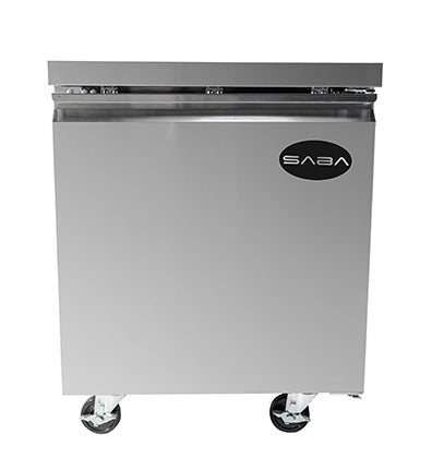 Saba SUC-27F Under-Counter Freezer – 6.3 Cu.Ft Stainless Steel Commercial Unit